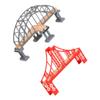 KESYOO 2pcs Train Bridge with Red Gray Viaducts Replacement Railway Track Accessories for Train Scene Layout Easy to Install for Parties and Family Play view 1