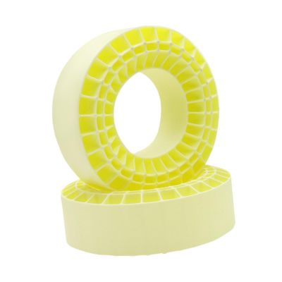 Colaxi 2X Tire Inserts for 1/10 RC Crawler Trucks 1:10 RC Car Part Waterproof 1 10 Scale Car Accessories for 146-149mm Hobby Cars, Yellow
