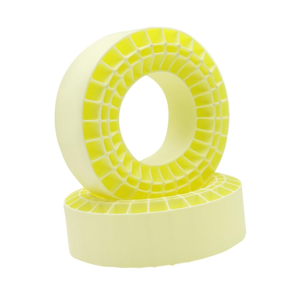 Colaxi 2X Tire Inserts for 1/10 RC Crawler Trucks 1:10 RC Car Part Waterproof 1 10 Scale Car Accessories for 146-149mm Hobby Cars, Yellow