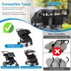 Accmor Double Stroller Organizer for Bob Duallie and Baby Jogger City Mini GT2, Double Baby Stroller Caddy Bag Organizer Accessories view 4