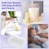 12 Pcs Breast Milk Storage Organizers, Clear Flat Trays for Freezer, 7.5 X 5.1 X 0.7 Inch, Neat and Organized Freezer Space view 4