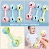 Beaupretty 6Pcs Baby Rattle Toys for Newborns 012 Months, Infant Hand Rattles with Easy-Grip Dumbbell Shape, Non-Toxic Early Sensory Toys, Random Colors view 3