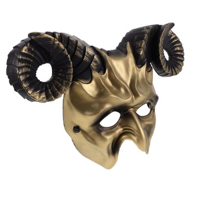 Toddmomy Gold Ox Horn Lightweight Breathable Party Accessory for Halloween Carnival Cosplay Unisex with Elastic Band for Comfortable Fit