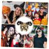 Toddmomy Gold Ox Horn Lightweight Breathable Party Accessory for Halloween Carnival Cosplay Unisex with Elastic Band for Comfortable Fit view 4