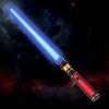 YukiHalu Light Up LED Saber, Light Swords with FX Sound and Realistic Handle, Expandable Sabre for Halloween Dress Up Parties Birthday Christmas Galaxy War Fighters (Blue) view 1