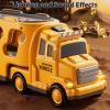 Novaluki 5 in 1 Construction Toys Cars for Toddler Ages 2-4, Transport Vehicle with Sounds and Lights, Excavator Toy for Boys, Christmas Birthday Gifts for Kids 2 3 4 5 6 Years Old view 4