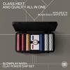 SLOWPLAY Nash 14g Clay Poker Chip Set White Gold Edition 500PCS Core Set for Texas Holdem | Numbered Chips: 5, 25, 100, 500 | Premium Case with Durable German Polycarbonate Shell view 2