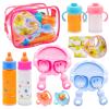 Jgalnim 15 PCS Baby Doll Accessories Magic Bottle Set,Pretend Play Feeding Toys,Doll Feeding Set with Package for Kids,Girls,Party,Gift view 1