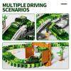 Novaluki Car Race Track Dinosaur Toys, DIY Flexible Train Tracks Building Kit with 2 Electric Cars, 4 Dinosaur Cars, Train Set Toys for Kids 3 4 5 6 7 Years Old, Party Games Birthday Gift for Boys view 4