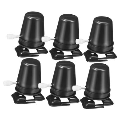 Milisten 6Pcs Plastic Wind Up Movements for DIY Clay Crafts Small Repairing Fittings Black Clockwork Mechanism Accessories for Modeling and Handmade