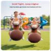 QPAU Inflatable Bull Hopper Bouncy Toy with Fabric Cover & Pump, Ride On Toys for Kids 5+ & Adults, Outdoor Play Toys, Cowboy Party Bull Riding Toy, Fun Sports & Yard Games view 3