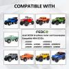 FEDCO SCX24 Motor Upgrade 2-Speed Transmission with Skid Plate,Transmission Mount,Side Plate,Shock Mount,Receiver Tray for SCX24 Upgrades 1/24 RC Crawler,RTR Version view 4