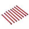 Compatible with Axial for SCX10 for RGT 86100 1/10 RC Crawler Car Parts 8Pcs Threaded Connecting Rods with M3 Rod End Kit 313mm Wheelbase RC Accessories view 1