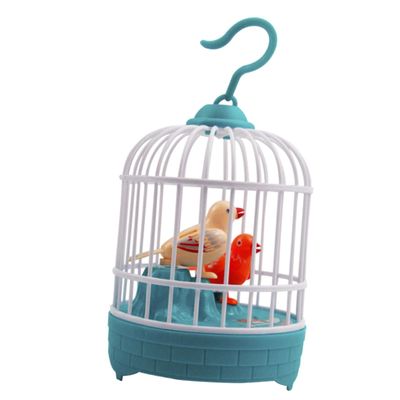 Abaodam Voice Control Singing Bird Cage for Interactive Electronic Bird Decor for Home and Decoration Random Color