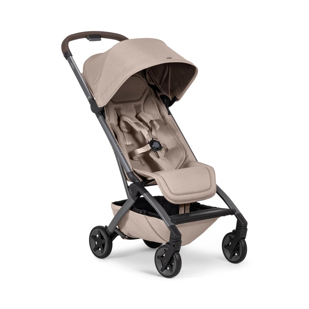 Joolz Aer2 Lightweight Travel Stroller for Baby & Toddler Ultra-Compact One-Hand Foldable Stroller, Reclining Seat, UPF 50+ Canopy, Adjustable Leg Rest, Carry-On & Airplane Approved (Sandy Taupe)