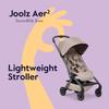 Joolz Aer2 Lightweight Travel Stroller for Baby & Toddler  Ultra-Compact One-Hand Foldable Stroller, Reclining Seat, UPF 50+ Canopy, Adjustable Leg Rest, Carry-On & Airplane Approved (Sandy Taupe) view 2