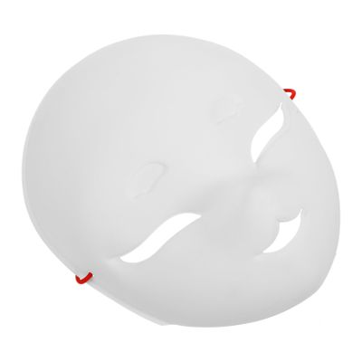BESPORTBLE Unpainted PVC Fox Mask DIY Craft Blank Plain Mask for Cosplay Parties and Performances Paintable Soft Matte White Half Face with Versatile Costume Accessory