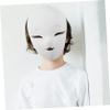 BESPORTBLE Unpainted PVC Fox Mask DIY Craft Blank Plain Mask for Cosplay Parties and Performances Paintable Soft Matte White Half Face with Versatile Costume Accessory view 3