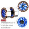 BRCatWPark 1.3 Dually Beadlock Wheels Rims for RC Crawler Car 1/18 TRX4M Ascent-18,1/24 SCX24 FCX24,RC Off Road Buggy Rally Truck Wheels,RC Aluminium 1.3 in Adjustable Offset,7mm Hex Rims,Blue Brown view 2