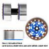 BRCatWPark 1.3 Dually Beadlock Wheels Rims for RC Crawler Car 1/18 TRX4M Ascent-18,1/24 SCX24 FCX24,RC Off Road Buggy Rally Truck Wheels,RC Aluminium 1.3 in Adjustable Offset,7mm Hex Rims,Blue Brown view 3