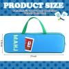 Aliceset Mahjong Rack Storage Bag 21 x 6.5 x 2 Inches Mahjong Gifts for Women Mah Jong Tile Bags with Zipper for Tiles and Pushers Rack Storage Bags Gifts Accessories(Only Bag)(Royal Blue) view 2