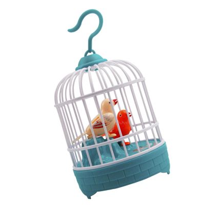 LIOOBO Voice Controlled Singing Bird Cage Interactive Educational Bright Color Safe Material Fun Decor and Learning Aid Random Color