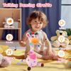 LLUKEME Dancing Talking Giraffe Toy, Stuffed Animal Baby Toy Repeating What You Say, Glowing Musical Electronic Giraffe Gifts for Toddlers 1-3 Years Old (Purple Giraffe) view 2