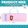 Aliceset Mahjong Rack Storage Bag 21 x 6.5 x 2 Inches Mahjong Gifts for Women Mah Jong Tile Bags with Zipper for Tiles and Pushers Rack Storage Bags Gifts Accessories(Only Bag)(Light Pink) view 2