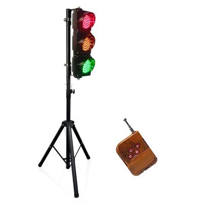 XKEDNMF Red Yellow Green Traffic Signal Light,Traffic Safety Education Props for Early Education,Learning & Education,with Remote Control,