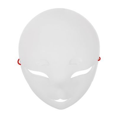 Beaupretty Unpainted White PVC Fox Mask for DIY Painting Lightweight for Halloween Festival and Party Use Blank Cosplay Face Cover for Creative Handcrafting