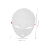 Beaupretty Unpainted White PVC Fox Mask for DIY Painting Lightweight for Halloween Festival and Party Use Blank Cosplay Face Cover for Creative Handcrafting view 2