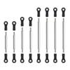 8PCS Stainless Steel Straight Links Set Compatible with 1 18 Scale RC Crawler Cars Compatible with Chassis Suspension Clearance Adjustment Upgrade Parts view 2
