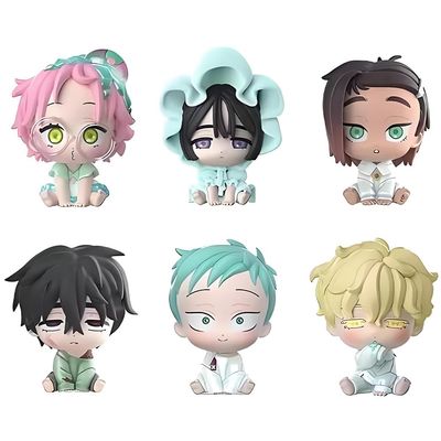 6pcs Ivan/Till Figure Set, Mini Anime Ivan Figure SUA Look up Figures Luca Statue Mizi Cake Topper Decoration Collectible Gifts for Fans