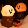 BANDIANCY Ghost Stumps Lamp, Cute Ghost LED Night Light, Halloween Party Decorations Indoor, Halloween Centerpieces Decorations for Table, Shelf, Fireplace view 1