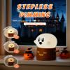 BANDIANCY Ghost Stumps Lamp, Cute Ghost LED Night Light, Halloween Party Decorations Indoor, Halloween Centerpieces Decorations for Table, Shelf, Fireplace view 2
