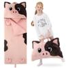 GILFWM 70" 4.2lbs Pig Thickened Kids Nap Mat for Preschool, Daycare,Kindergarten,Soft Washable for Boys and Girls, 2-in-1 Stuffed Animals Sleeping Bag and Pillow, Sleep Sack for Toddlers view 1
