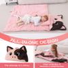 GILFWM 70" 4.2lbs Pig Thickened Kids Nap Mat for Preschool, Daycare,Kindergarten,Soft Washable for Boys and Girls, 2-in-1 Stuffed Animals Sleeping Bag and Pillow, Sleep Sack for Toddlers view 4