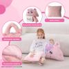 GILFWM 70" 4.2lbs Unicorn Thickened Kids Nap Mat for Preschool, Daycare,Kindergarten,Soft Washable for Boys and Girls, 2-in-1 Stuffed Animals Sleeping Bag and Pillow, Sleep Sack for Toddlers view 3