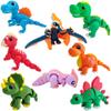 AFUDO 8 Pcs 3D Printed Dinosaur Animals Set, Animals 3D Printed Toys - Articulated Flexible Figurines Toy Cute Pocket Pets, 3D Printed Fidget Toys Desk Ornaments for Home Decor view 1