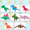 AFUDO 8 Pcs 3D Printed Dinosaur Animals Set, Animals 3D Printed Toys - Articulated Flexible Figurines Toy Cute Pocket Pets, 3D Printed Fidget Toys Desk Ornaments for Home Decor view 2