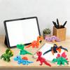 AFUDO 8 Pcs 3D Printed Dinosaur Animals Set, Animals 3D Printed Toys - Articulated Flexible Figurines Toy Cute Pocket Pets, 3D Printed Fidget Toys Desk Ornaments for Home Decor view 3