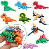 AFUDO 8 Pcs 3D Printed Dinosaur Animals Set, Animals 3D Printed Toys - Articulated Flexible Figurines Toy Cute Pocket Pets, 3D Printed Fidget Toys Desk Ornaments for Home Decor view 4