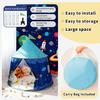 Acamina Play Tent for Kids,Space Rocket Ship TentChildren Pop Up Foldable Tents Playhouse Indoor Outdoor Games PartyBirthday Toy for Boys GirlsPrincess Prince Castle Teepee Gift (Blue) view 4