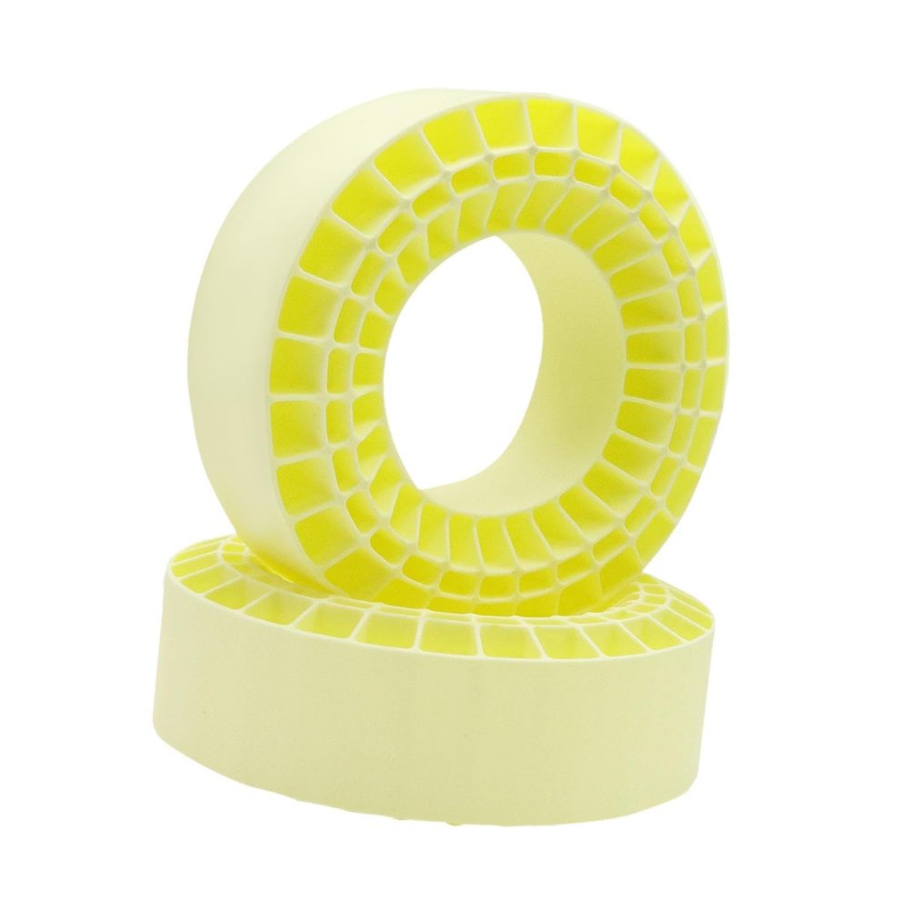 DYNWAVE 2X Tire Inserts for 1/10 RC Crawler Trucks 1 10 Scale RC Car Accessories Wheel Tires Inserts for Hobby Car Vehicles Model, Yellow