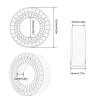DYNWAVE 2X Tire Inserts for 1/10 RC Crawler Trucks 1 10 Scale RC Car Accessories Wheel Tires Inserts for Hobby Car Vehicles Model, Yellow view 2