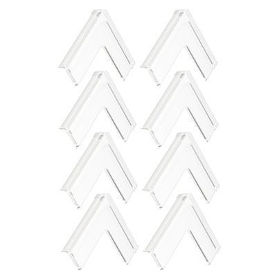 Beaupretty 8pcs Collision Corner Protectors for Windows and Furniture Safety Ultra Thin Silicone Pads Easy Install Window Corner Covers for Home and Childproofing