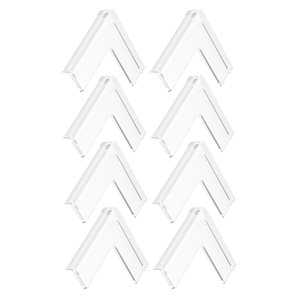 Beaupretty 8pcs Collision Corner Protectors for Windows and Furniture Safety Ultra Thin Silicone Pads Easy Install Window Corner Covers for Home and Childproofing