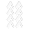 Beaupretty 8pcs Collision Corner Protectors for Windows and Furniture Safety Ultra Thin Silicone Pads Easy Install Window Corner Covers for Home and Childproofing view 1