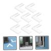 Beaupretty 8pcs Collision Corner Protectors for Windows and Furniture Safety Ultra Thin Silicone Pads Easy Install Window Corner Covers for Home and Childproofing view 4