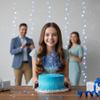 13 Official Teenager Cake Topper - Blue Glitter 13th Birthday Cake Decorations - Thirteenth Birthday Cake Toppers for Boys Girls view 2